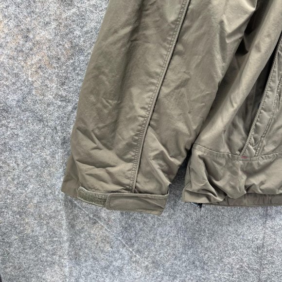 LL bean Jacket Men Large Green Sweater Outdoors Polyester Full Zip Parka Nylon - Picture 3 of 14